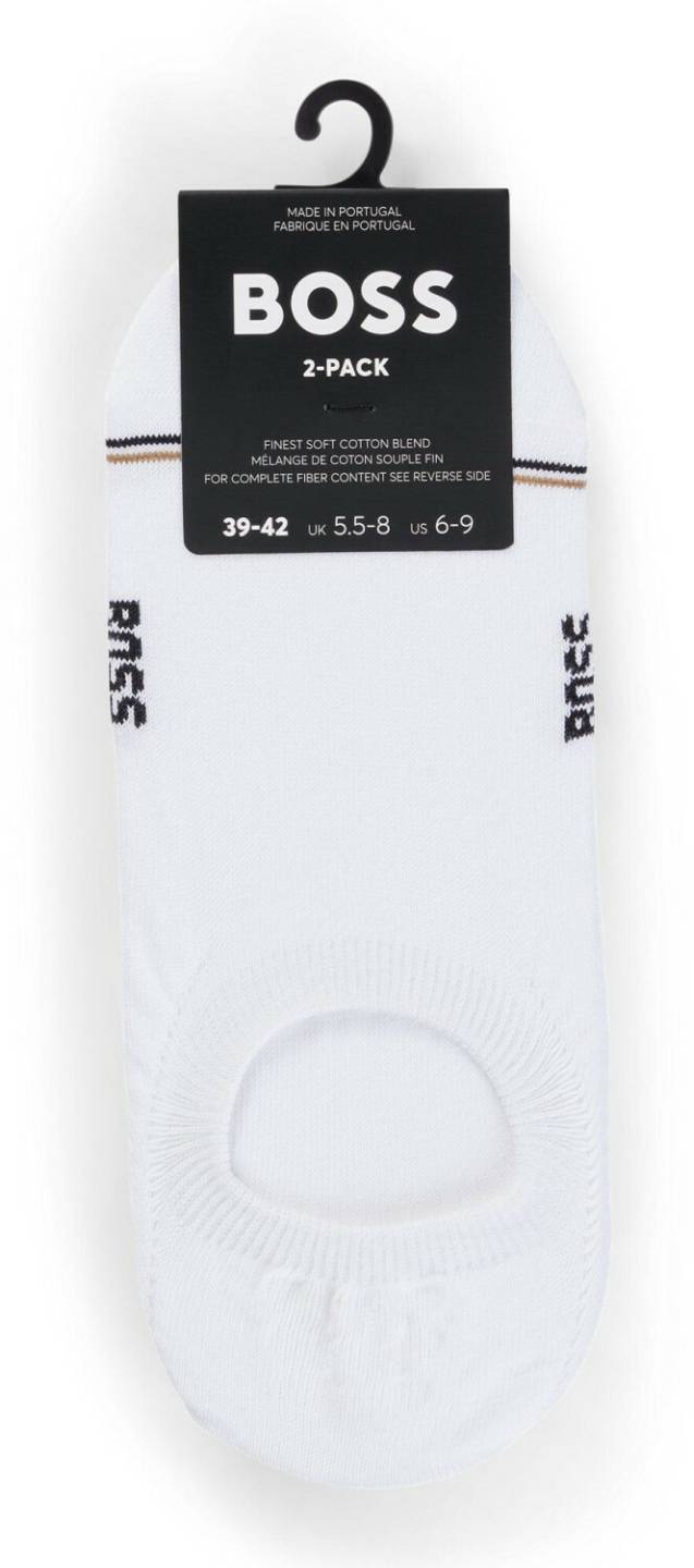 Hugo Boss 2-Pack ankle socks with ing 50502091 white Medias y calcetines