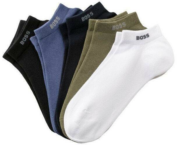 Hugo Boss 5-Pack Ankle Socks 50478205 blue white green black Medias y calcetines