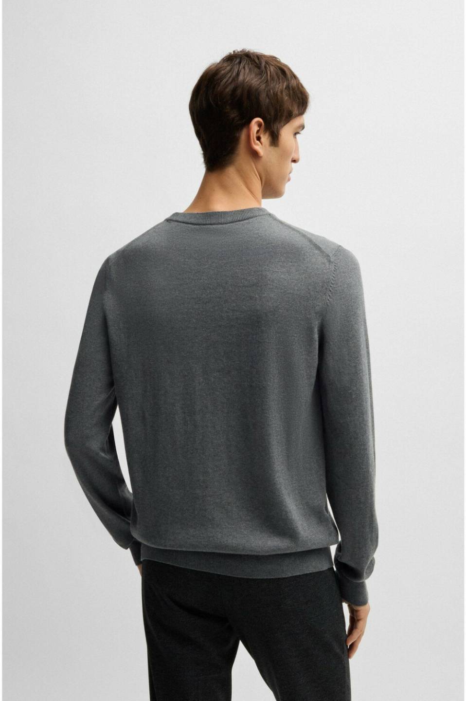 Hugo Boss Cotton Pullover with logo embroidery Pacas- 50506023 Jerséis hombre