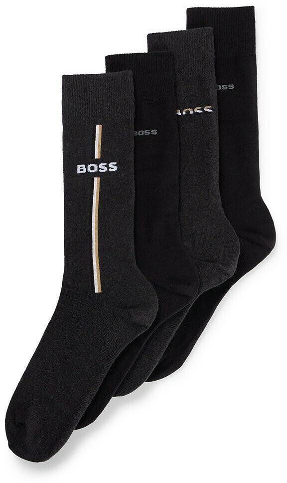 Hugo Boss 4P RS Gift Iconic CC Charcoal Medias y calcetines