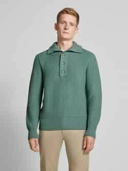 Jerséis hombre Hugo Boss Wool Sweater Button Placket C-Emaximo 50526871 light green