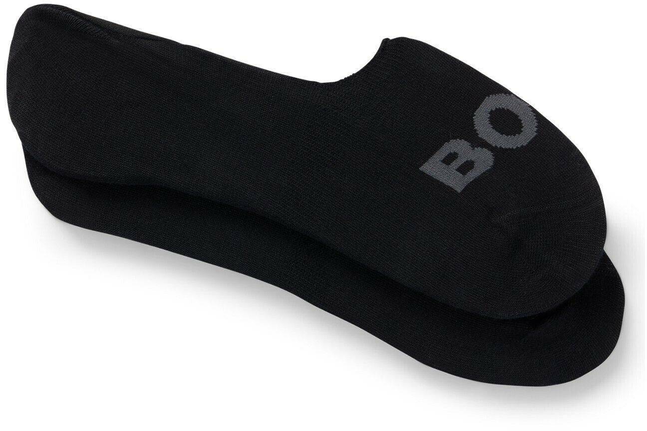 Hugo Boss Socks with logo details a 2-pack 50516402 black Medias y calcetines