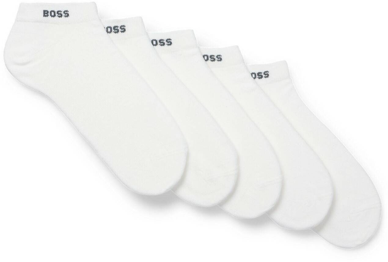 Medias y calcetines Hugo Boss 5-Pack Sneaker Socks Cotton-Mix 50493197 white