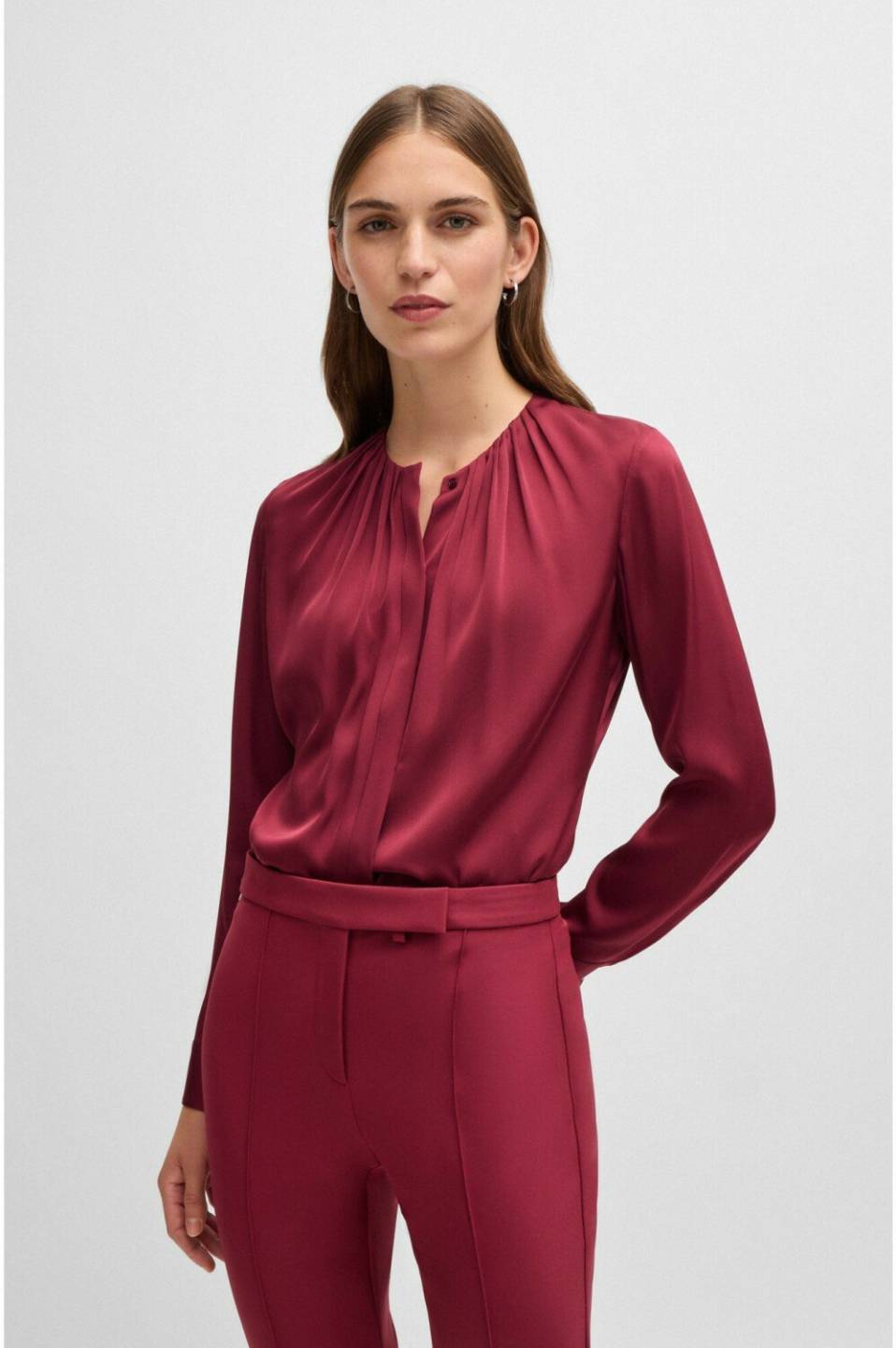 Hugo Boss Banorah (50490058)dark red Blusas