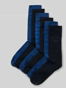 Hugo Boss Socks with label stitching navy Medias y calcetines