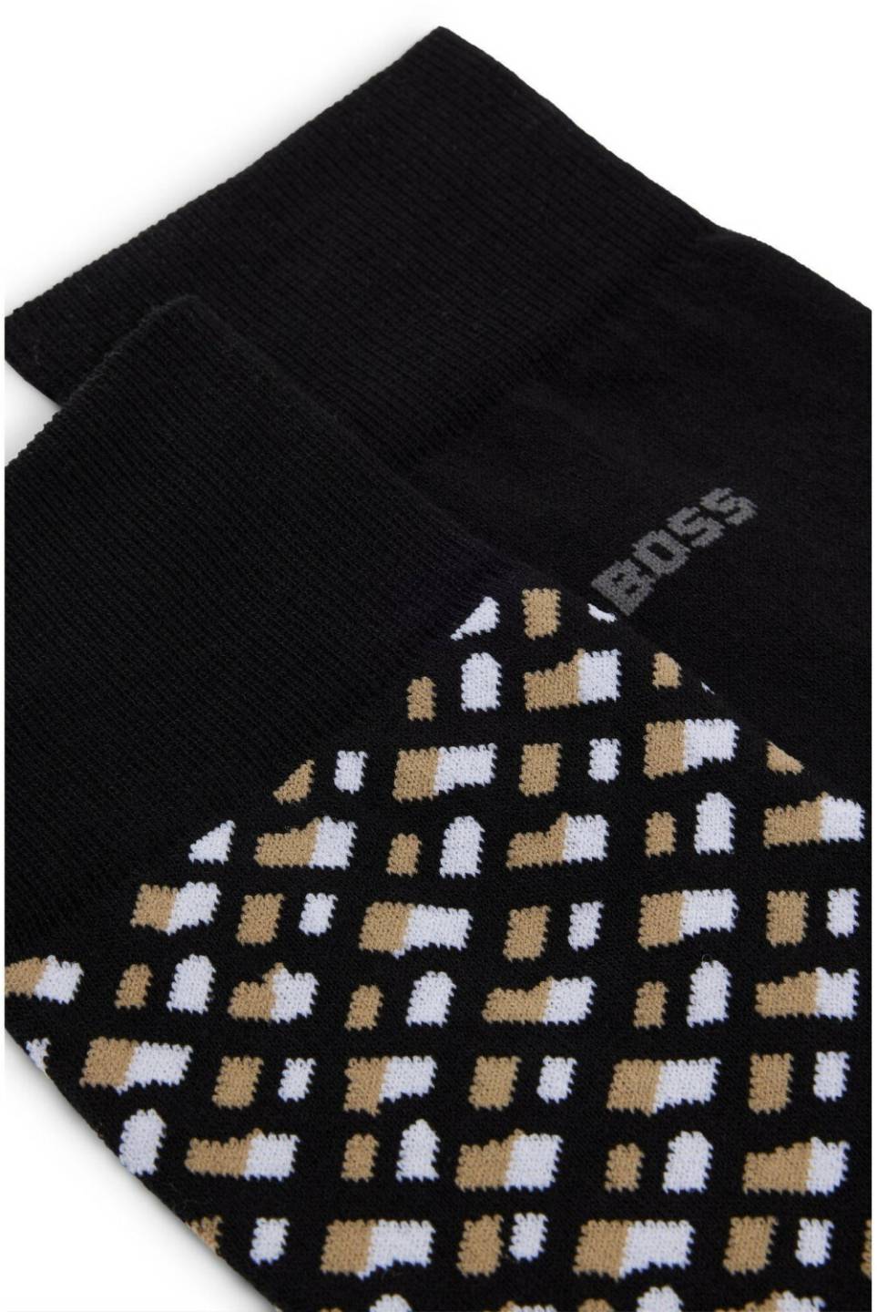 Medias y calcetines Hugo Boss Mid-high Socks Cotton-Mix 2-Pack 50515141 black