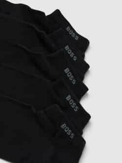 Hugo Boss Sneaker Socks with Label Detail 5-Pack black Medias y calcetines