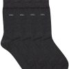 Medias y calcetines Hugo Boss Mid-high logo socks cotton blend stretch anthracite