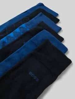 Hugo Boss Socks with label stitching navy Medias y calcetines