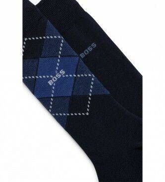 Medias y calcetines Hugo Boss Socks 2-pack dark blue