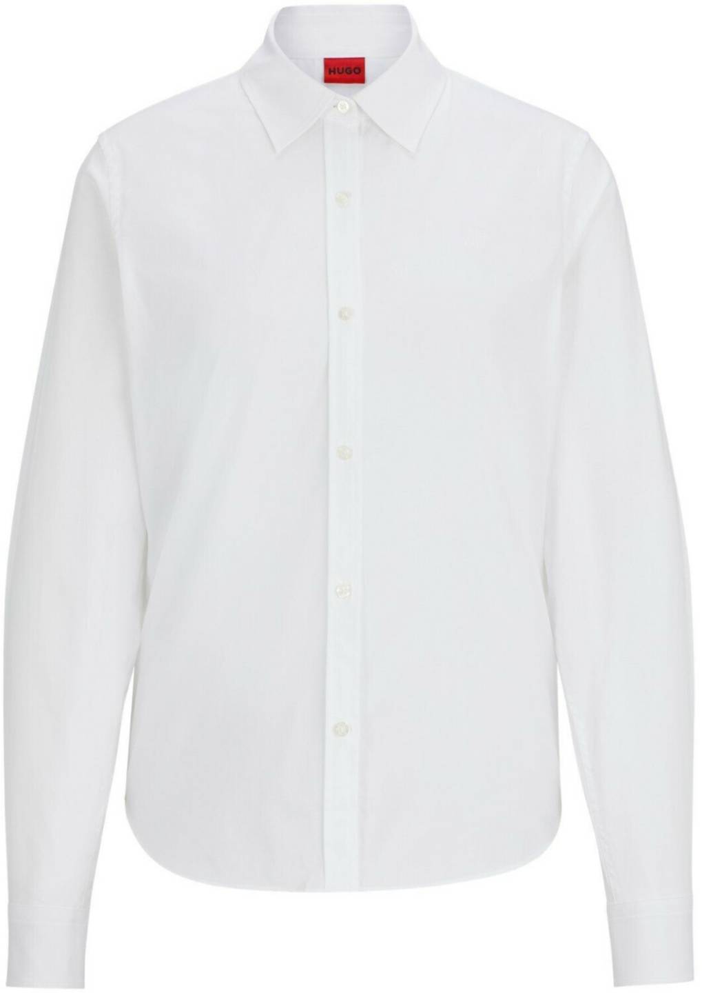 Hugo Boss Regular-fit blouse in stretch cotton canvas (50496339)white Blusas