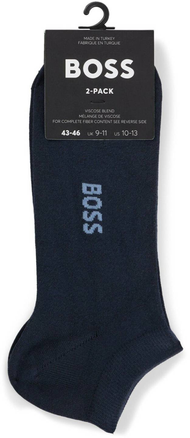 Medias y calcetines Hugo Boss 2-Pack Ankle Socks with Logo Details 50521549 dark blue